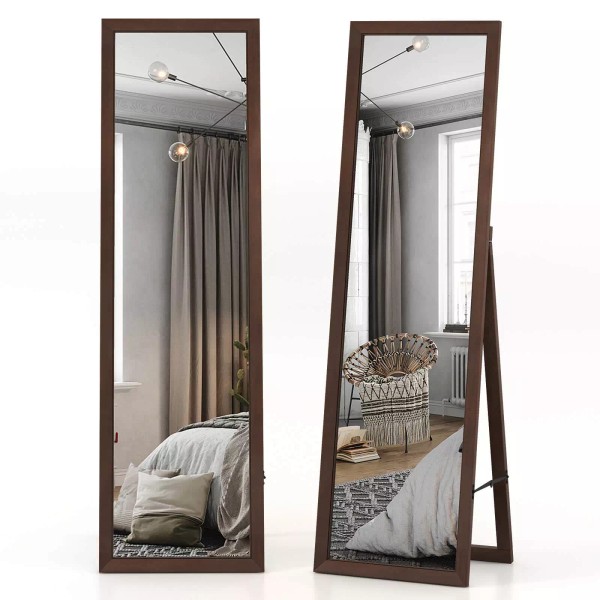 Costway 61" x 18" Full Length Mirror with Stand Solid