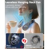 QMKKX Neck Fan with Cooling Plate,5500mAh Neck Fans that Blow