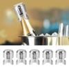 5PCS Stainless Steel Champagne Stopper Wine Drinks Bottle Plug Sealer