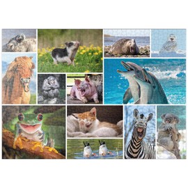 MyPuzzle Animal Funny - Collage No. 1 - Premium 1000 Piece Puzzle - MyPuzzle Special Collection by Starnberger Spiele