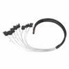 MCIO 8i to 8xSATA3.0 Cable 19.7 Inch Silver Plated OFC
