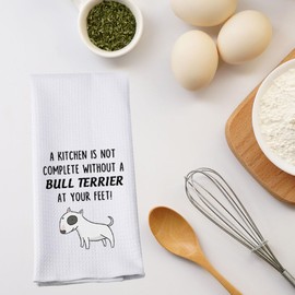 Bull Terrier Kitchen Towel A Kitchen Is Not Complete Without A Bull Terrier Kitchen Towel Bull Terrier Lover Gift (A BULL TERRIER -t)