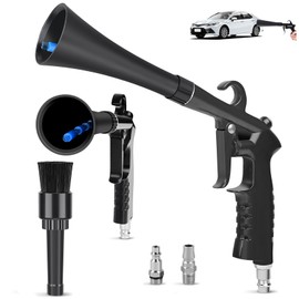 MAEZOE Tornado Dry Cleaning Gun with 3 Connectors, Car Cleaning Gun Detailing Interior Dryer Air Blow Gun, Air Nozzle Blow Gun for Dust Cleaning Car Detailing