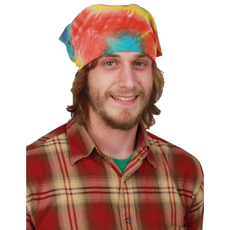 Sunshine Joy Tie Dye Rainbow Multi Spiral Bandana