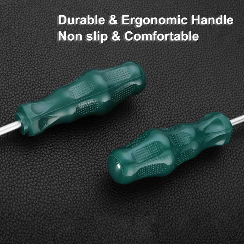 sourcing map SL6 Flat Head Screwdriver 9.8" Magnetic Slotted Screwdrivers