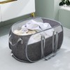 Pop-Up Laundry Basket，collapsible Mesh Laundry Hamper– With Extended Shoulder Straps,