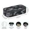 Duduho Grey Camo Camouflage Print Pencil Case Bag Pen Holder