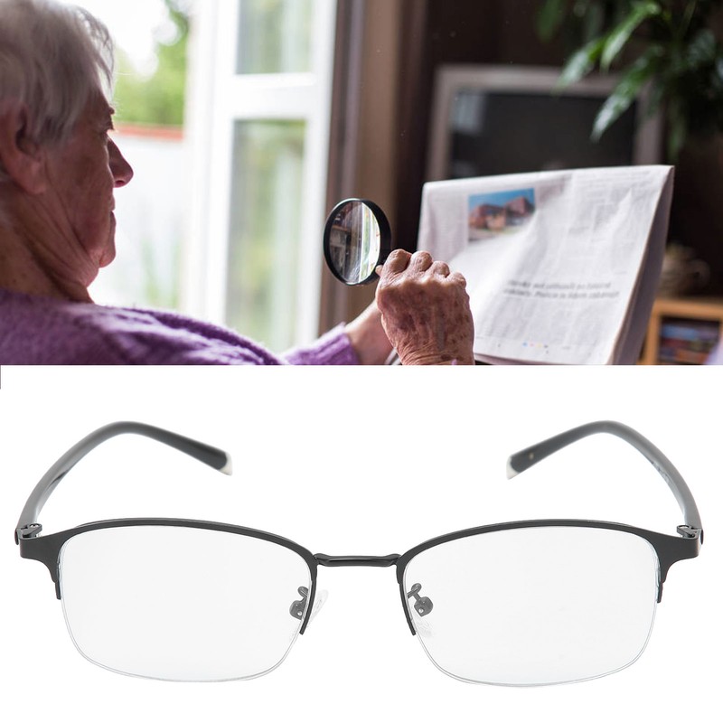 AntiBlue Light Lens Zoom Presbyopic Glasses Reading Glasses Unisex Elderly