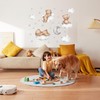 duoyif Wall Sticker Teddy Bear on the Cloud Wall Sticker