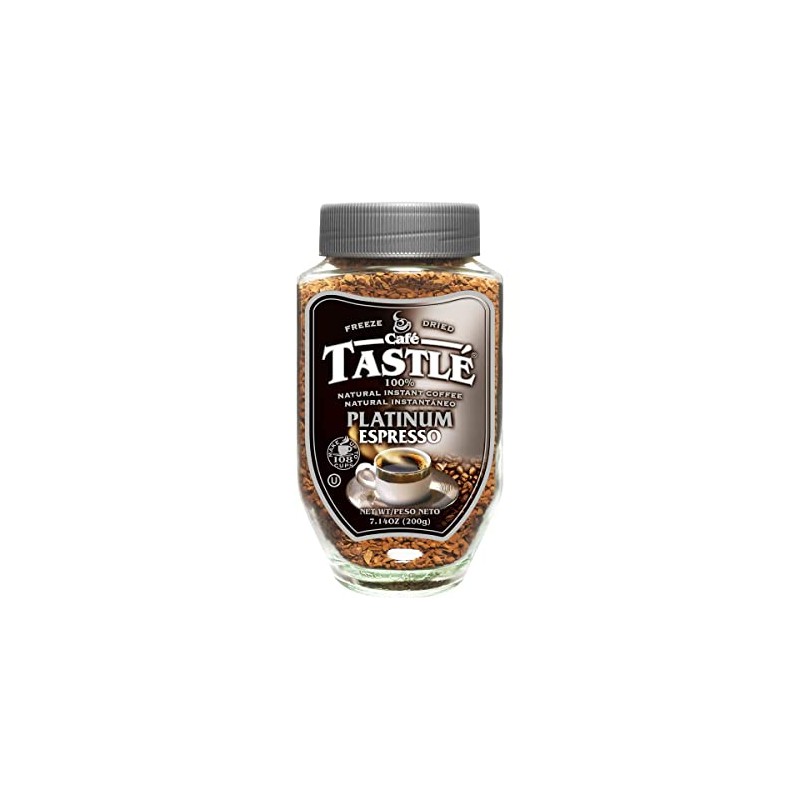 Cafe Tastle Platinum Espresso Freeze Dried Instant Coffee, 7.14 Ounce