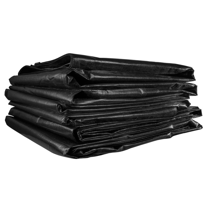 waterproof tough 240gsm black tarpaulins/builders tarps/camping ground sheet (1m x1m)