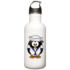 Stainless Water Bottle 1.0L Little Round Penguin - Navy Sailor