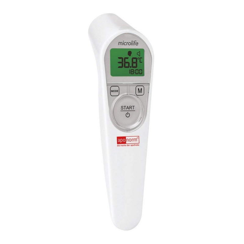 APONORM Fever Thermometer Forehead Contact-Free 4 Pack of 1