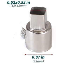 YIHUA #2300 Hot Air Gun Rework Nozzles, Pack of 4 (5mm,8mm, 10mm, 13x13mm) for All YIHUA Rework Stations Except YIHUA 993DM and 959D-II