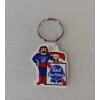 Pabst Blue Ribbon Cool Blue Man Key Ring Keychain 1980s