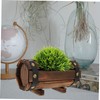 BESPORTBLE Solid Wood Flower Pot Holder Carbonized Preservative for Balcony