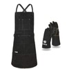 LeaSeek Leather Welding Apron,Heat & Flame-Resistant Heavy Duty Work Aprons
