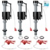 3 Sets Toilet Float Replacement Kit with 2 Inch Flapper
