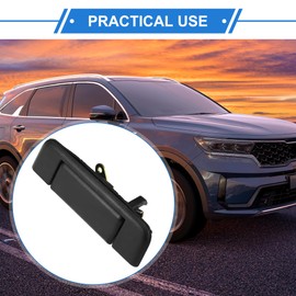 VekAuto 1 Pcs Tailgate Handle Compatible for Toyota Hilux 1988-2015, Plastic Metal Black