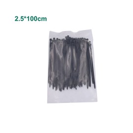 Nylon Cable Tie, Tag Zip Tie, Power Cable, 0.1 x 3.9 inches (2.5 x 100 mm), 0.1 x 5.9 inches (2.5 x 150 mm), 0.1 x 7.9 inches (2.5 x 200 mm), 300 pcs