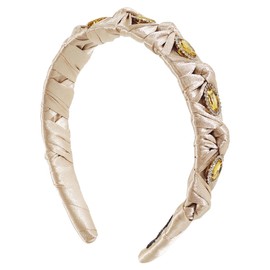 scicent Headbands Make Up Party Wedding Hair Accessories Fashion Head Band Adult Women Elegant Hair Band for Girl Bling Glitter Beaded Hairband for Costume Wide Head Hoop - 29010