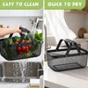 Garden Harvest Basket, Metal Mesh Picking Basket with Attached Handles