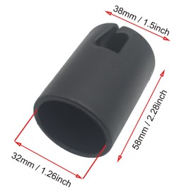 OZXNO 6 Pcs Trampoline Enclosure Pole Cap (32mm) 1.26 Inch Trampoline Enclosure Post Caps for Flat Steel Sheet Top Ring System