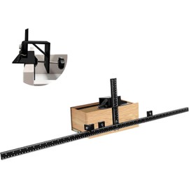 TOURACE 41 inch Extra Long Cabinet Hardware Jig, Cabinet Hardware Jig, Adjustable Aluminum Alloy Cabinet Handle Jig with Automatic Center Punch, Cabinet Hardware Template Tools