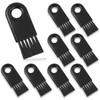 8 Pcs Shaver Cleaning Brush Electric Shaver Cleaning Brush Hair Remover, Razor Cleaner Nylon Hair Brush Cleaning Brush Set for Electric Hair Clippers(Black)