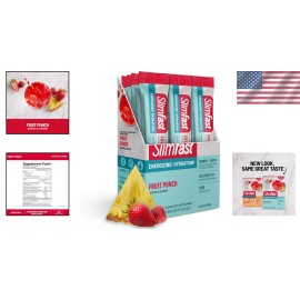 Electrolyte Hydration Packets for Intermittent Fasting - Fruit Punch 12 Count