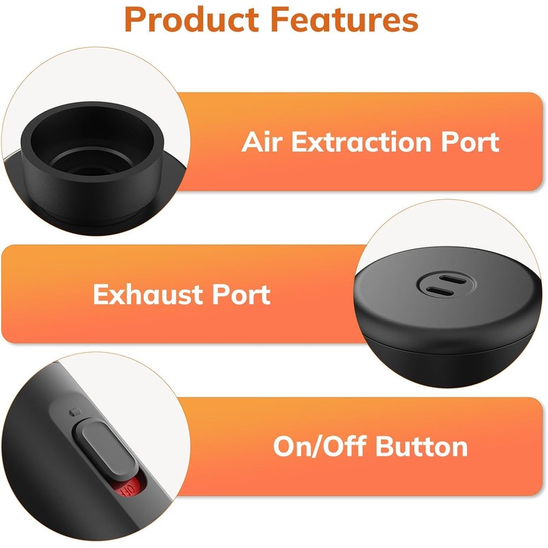 Vacuum Bag Electric Air Pump - Portable Vacuum Pump for