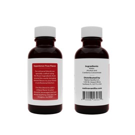 Native Vanilla - Pure Cranberry Extract - 4 Fl Oz - Pure Flavors and Extracts - Perfect for Cooking, Baking, and Dessert Crafting