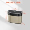 Sandfren Car Trash Can with Lid, Leakproof Mini Vehicle Garbage