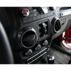 4PCS Center Console Dash Air Conditioner Vent Cover Trim Carbon