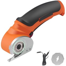 Cordless Electric Scissors, Cardboard Cutter, 4V Electric Cardboard Cutter, Cordless Fabric Scissors, Electric Box Cutter with Blade, Electric Scissors for Cardboard, Box, Leather