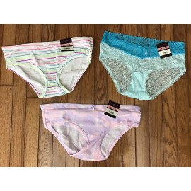 No Boundaries NWT NOBO No Boundaries Hipster Panties Size Large  (LOT OF 3 Hipsters)  (C15-6)