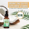 Zinc Orgánico Líquido Gotas En Coco Para Niños Y Adultos
