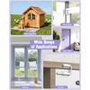 Anobeyi Multi-Angle Sliding Door Loop Lock, 90/180 Degree Aluminum Alloy