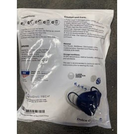 Dolce Calma KN95 Black/Blue Face Masks 10 Count (5pc each color)