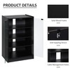 HOMCOM Media Cabinet, 4-Tier Stereo Cabinet, Record Player Stand with