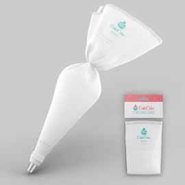 CukkiCakes Professional Reusable Piping Bag (40 cm) – Extra Strong, Flexible and Lightweight Piping Bag – For Decorating Cakes | Icing Bag Compatible with Piping Nozzles – Made in Japan