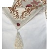 MAGILONA Home Tablecover Decorative Luxurious Cotton Linen Embroidered 3D Floral