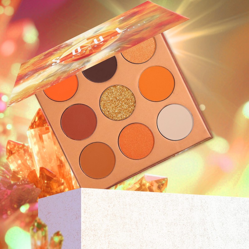 Docolor Eyeshadow Palette Orange Gemstone Make Up Palette Vegan Formula