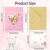 YianHien Birthday Card Pop Up Daisy Elegant Daisy Pop-Up Card