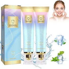 2Pcs Niacinamide Whitening Toothpaste, Niacinamid Toothpast, Gentle Mint, Complete Care Toothpaste, Repair and Protect Teeth, Breath Freshening, Remove Tartar and Tooth Strengthening