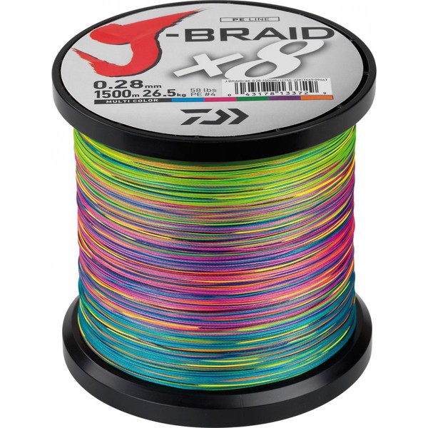 Daiwa – jbraid 8 Braid 1500, Farbe Mehrfarbig, Größe 0.240