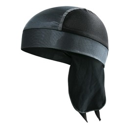 TOPLOR Sweat Wicking Beanie Cap Hat Skull Cap Pirate Hat Bandana Head Wrap for Men and Women (Black C)