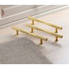 CILEYTION 10 Pack Gold Matte Gold Cabinet Handles, 96mm x