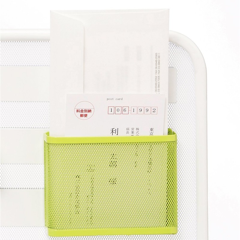 リヒトラブ マグネットポケット メモ ハガキ 黒 A7391-24