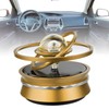 Car Aromatherapy Solar Energy Suspended Crystal Ball Rotating Car Aroma
